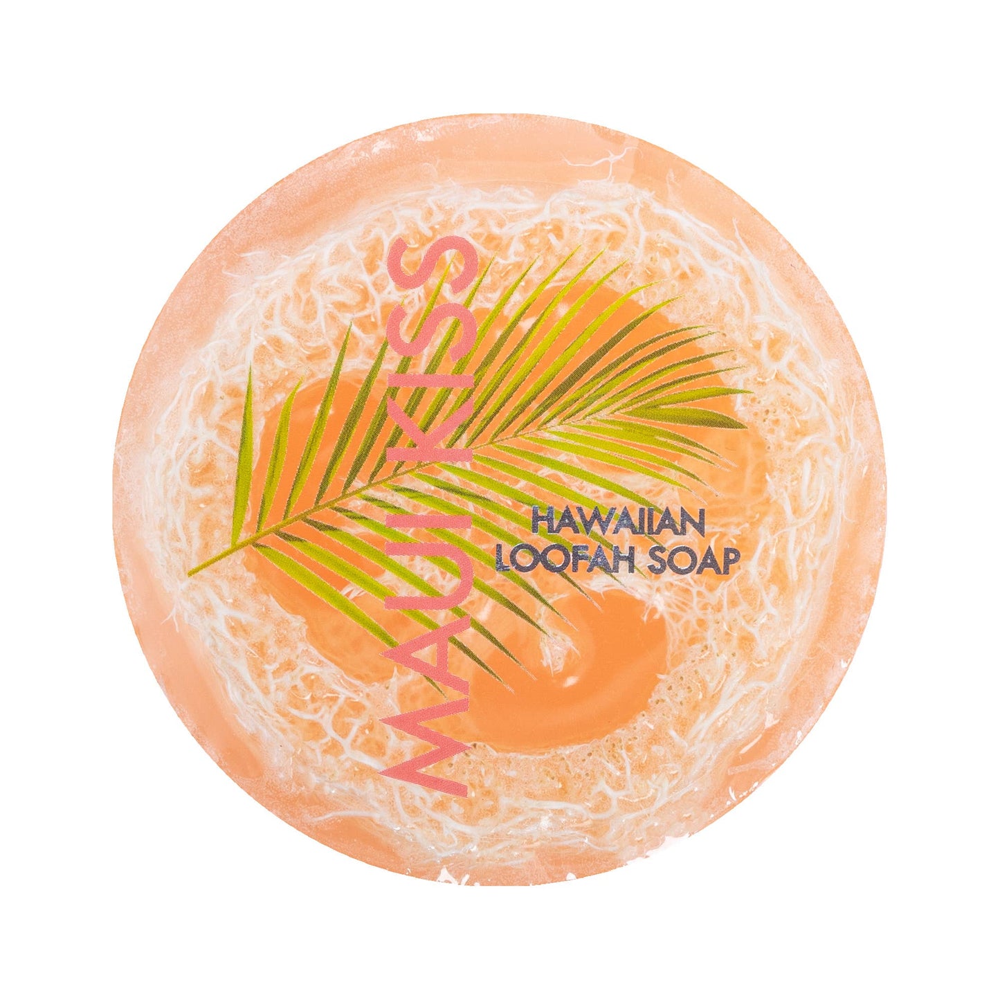 Maui Kiss Sea Salt & Kukui Exfoliating Loofah Soap 4.75oz - nomadgirlbeauty