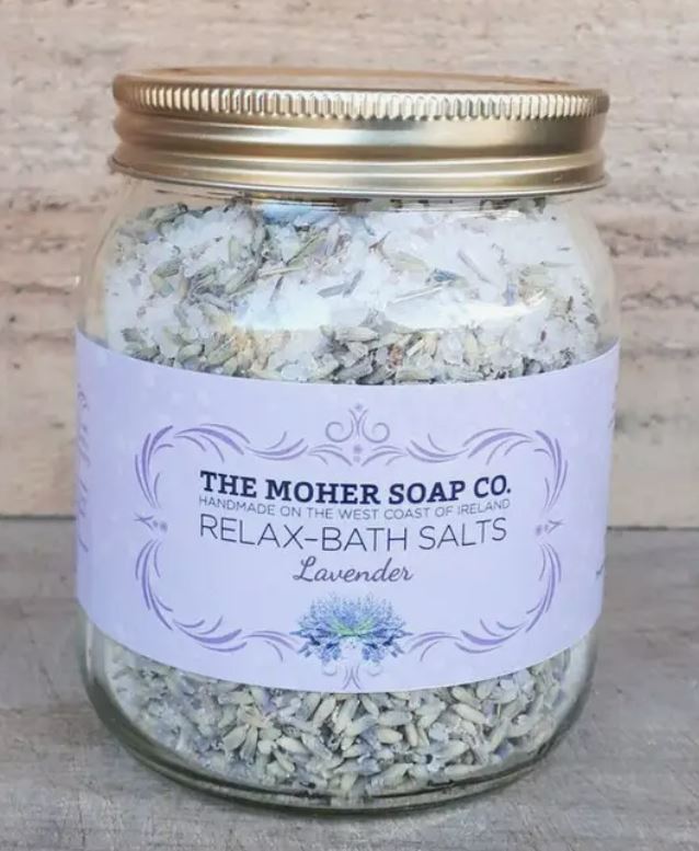 RELAX-Lavender Bath Salts Jar