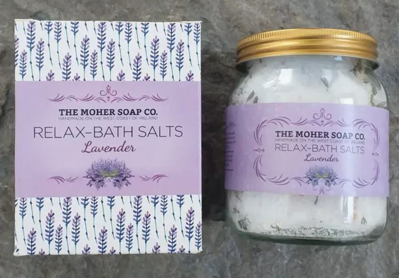 RELAX-Lavender Bath Salts Jar