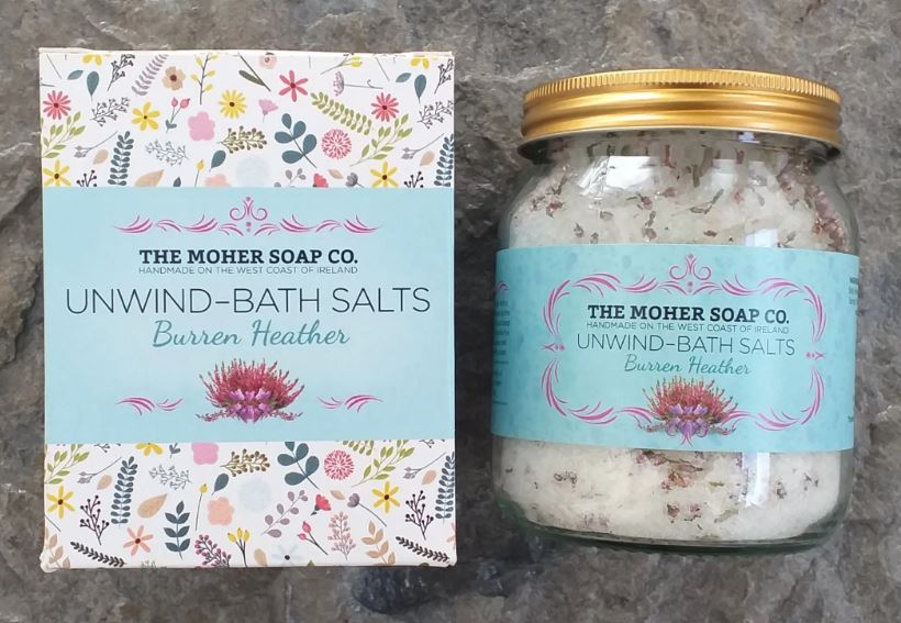 UNWIND-Burren Hearther Bath Salts Jar 320g / 11.3oz - nomadgirlbeauty
